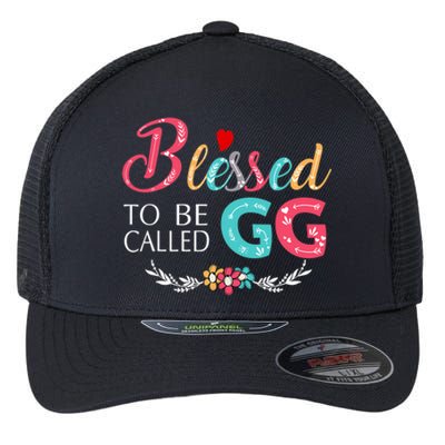 Mothers Day Gift Blessed To Be Called Gg Flexfit Unipanel Trucker Cap