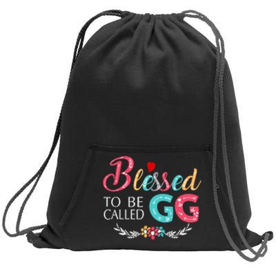 Mothers Day Gift Blessed To Be Called Gg Sweatshirt Cinch Pack Bag