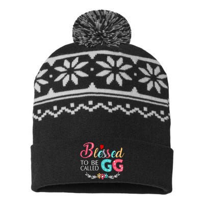 Mothers Day Gift Blessed To Be Called Gg USA-Made Snowflake Beanie