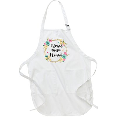 Mothers Day Gift Blessed To Be Called Nonna Full-Length Apron With Pockets