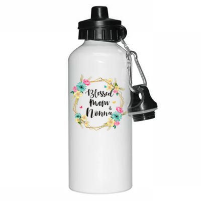 Mothers Day Gift Blessed To Be Called Nonna Aluminum Water Bottle