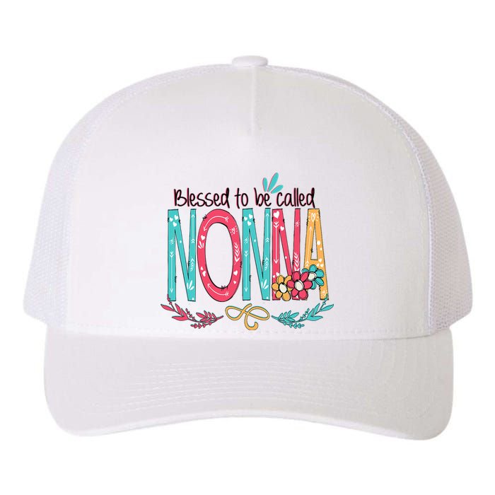 Mothers Day Gift Blessed To Be Called Nonna Yupoong Adult 5-Panel Trucker Hat