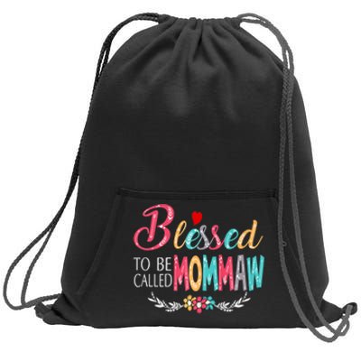 Mothers Day Gift Blessed To Be Called Mommaw Sweatshirt Cinch Pack Bag