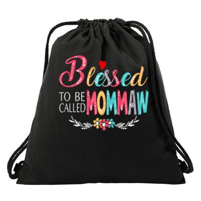 Mothers Day Gift Blessed To Be Called Mommaw Drawstring Bag