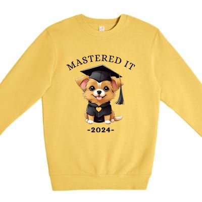 Masters Degree Graduation 2024 Mastered It Premium Crewneck Sweatshirt