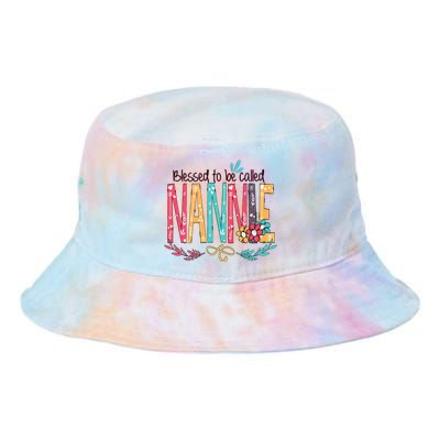 Mothers Day Gift Blessed To Be Called Nannie Tie Dye Newport Bucket Hat