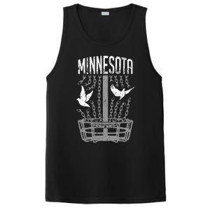 Minnesota Disc Golf Player Breaking Chains Birdie Gift PosiCharge Competitor Tank