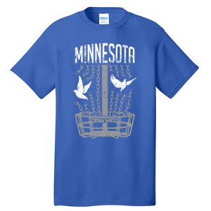 Minnesota Disc Golf Player Breaking Chains Birdie Gift Tall T-Shirt