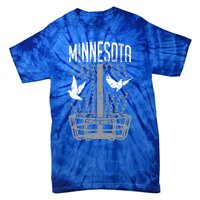 Minnesota Disc Golf Player Breaking Chains Birdie Gift Tie-Dye T-Shirt