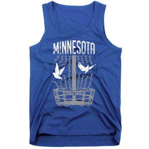 Minnesota Disc Golf Player Breaking Chains Birdie Gift Tank Top