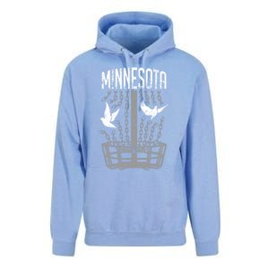 Minnesota Disc Golf Player Breaking Chains Birdie Gift Unisex Surf Hoodie