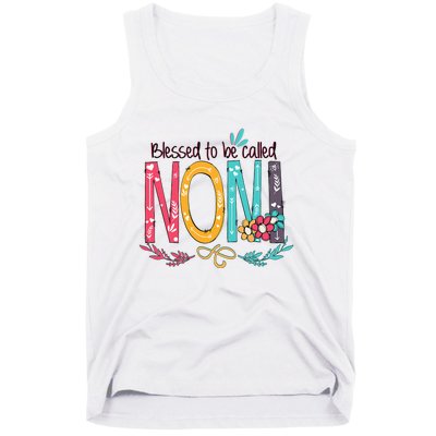 Mothers Day Gift Blessed To Be Called Noni Tank Top