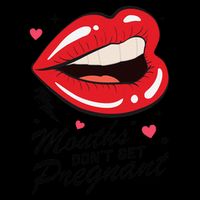 Mouths DonT Get Pregnant Inappropriate Humor Adult Jokes Drawstring Bag