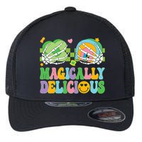 Magically Delicious Hippie St Patrick's Day Skeleton Charms Flexfit Unipanel Trucker Cap