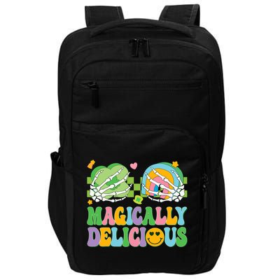 Magically Delicious Hippie St Patrick's Day Skeleton Charms Impact Tech Backpack