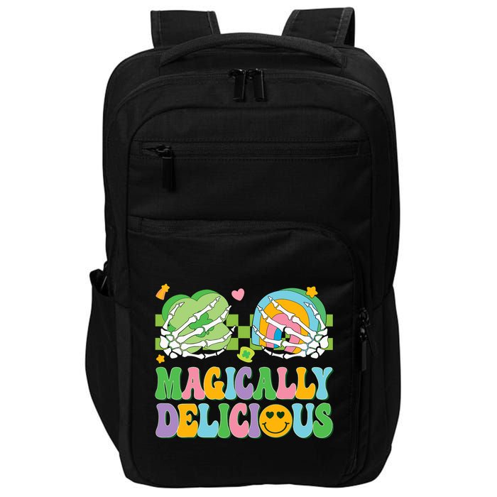 Magically Delicious Hippie St Patrick's Day Skeleton Charms Impact Tech Backpack