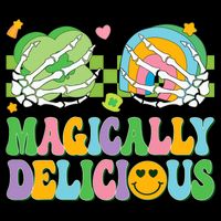 Magically Delicious Hippie St Patrick's Day Skeleton Charms Impact Tech Backpack