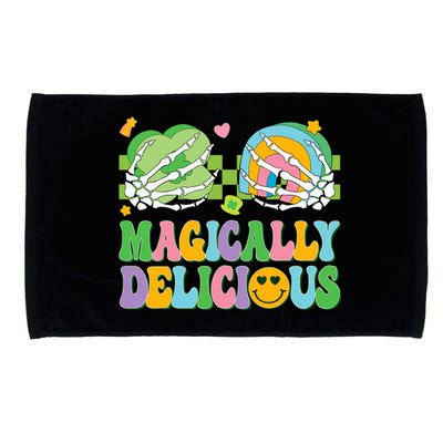Magically Delicious Hippie St Patrick's Day Skeleton Charms Microfiber Hand Towel