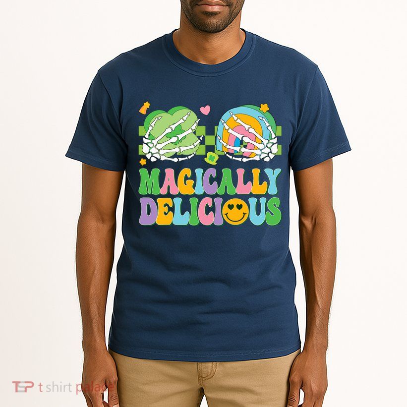 Magically Delicious Hippie St Patrick's Day Skeleton Charms Tall T-Shirt