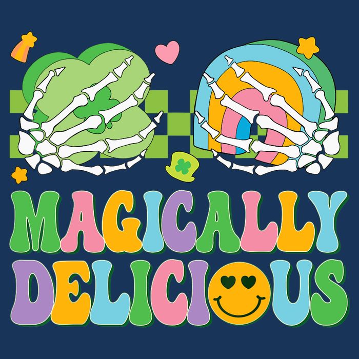 Magically Delicious Hippie St Patrick's Day Skeleton Charms Bag