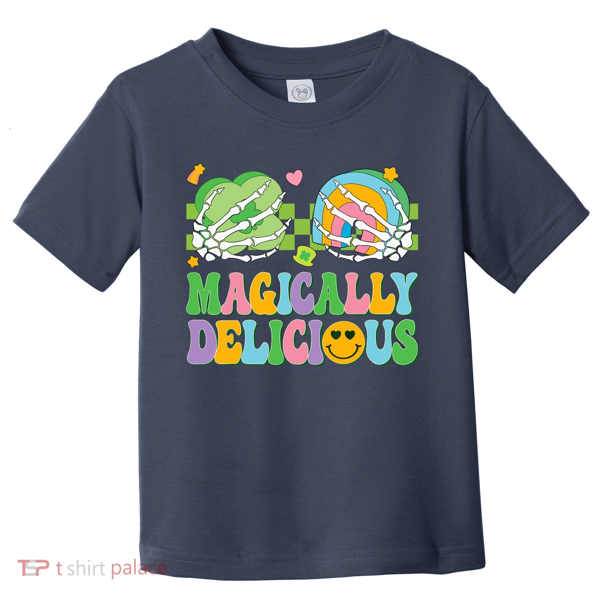 Magically Delicious Hippie St Patrick's Day Skeleton Charms Toddler T-Shirt