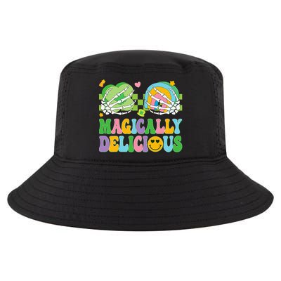 Magically Delicious Hippie St Patrick's Day Skeleton Charms Cool Comfort Performance Bucket Hat