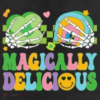 Magically Delicious Hippie St Patrick's Day Skeleton Charms 25L Jumbo Tote