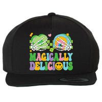 Magically Delicious Hippie St Patrick's Day Skeleton Charms Wool Snapback Cap