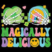 Magically Delicious Hippie St Patrick's Day Skeleton Charms Wool Snapback Cap