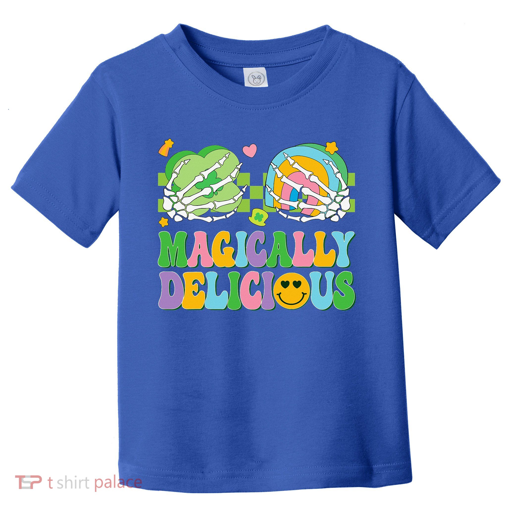 Magically Delicious Hippie St Patrick's Day Skeleton Charms Toddler T-Shirt