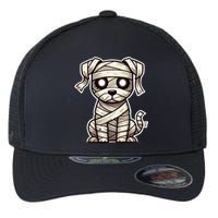 Mummy Dog Halloween Cute Funny & Spooky Pet Costume Flexfit Unipanel Trucker Cap