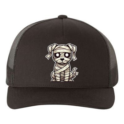 Mummy Dog Halloween Cute Funny & Spooky Pet Costume Yupoong Adult 5-Panel Trucker Hat