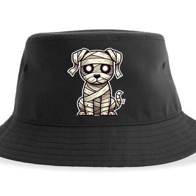 Mummy Dog Halloween Cute Funny & Spooky Pet Costume Sustainable Bucket Hat