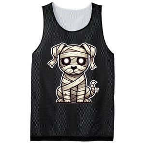 Mummy Dog Halloween Cute Funny & Spooky Pet Costume Mesh Reversible Basketball Jersey Tank