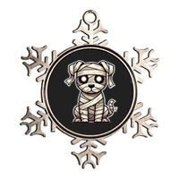 Mummy Dog Halloween Cute Funny & Spooky Pet Costume Metallic Star Ornament