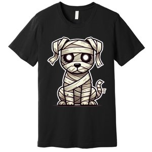 Mummy Dog Halloween Cute Funny & Spooky Pet Costume Premium T-Shirt