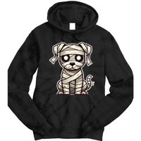 Mummy Dog Halloween Cute Funny & Spooky Pet Costume Tie Dye Hoodie