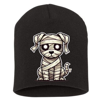 Mummy Dog Halloween Cute Funny & Spooky Pet Costume Short Acrylic Beanie