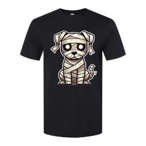 Mummy Dog Halloween Cute Funny & Spooky Pet Costume Softstyle CVC T-Shirt