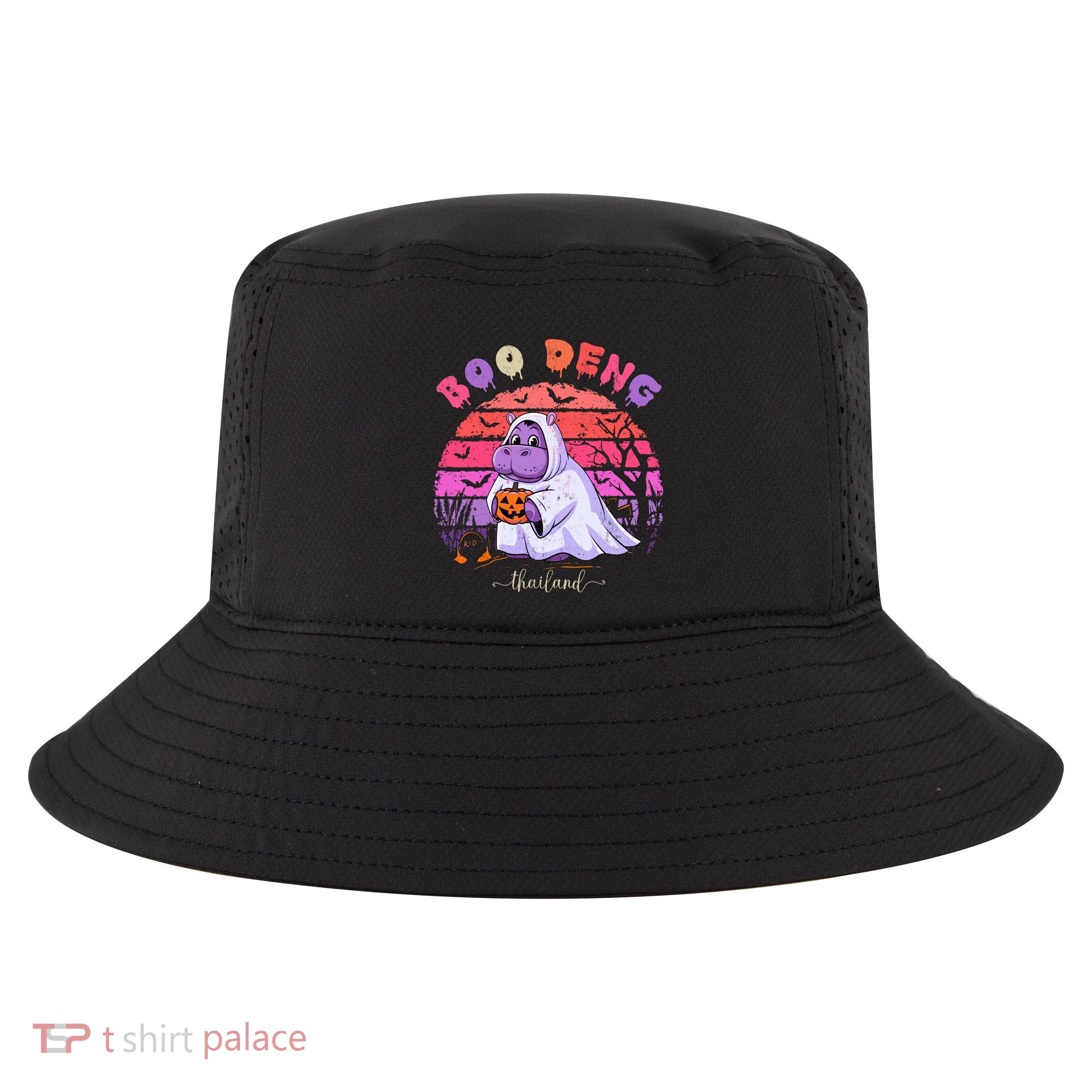 Moo Deng Hippo Baby Pygmy Hippopotamus Fun Halloween Costume Cool Comfort Performance Bucket Hat
