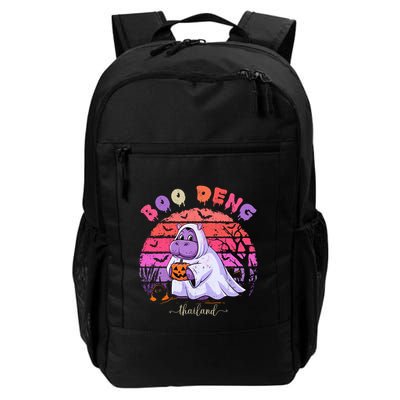 Moo Deng Hippo Baby Pygmy Hippopotamus Fun Halloween Costume Backpack