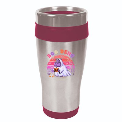 Moo Deng Hippo Baby Pygmy Hippopotamus Fun Halloween Costume 16oz Travel Tumbler
