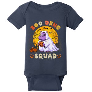 Moo Deng Hippo Cute Baby Pygmy Hippo Squad Halloween Costume Baby Bodysuit