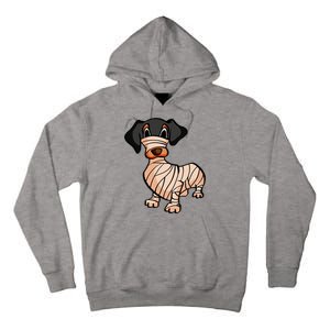 Mummy Dachshund Halloween Gift Tall Hoodie