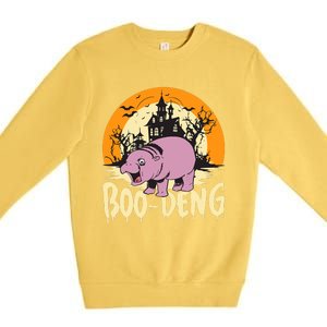 Moo Deng Halloween Boo Deng Halloween Premium Crewneck Sweatshirt