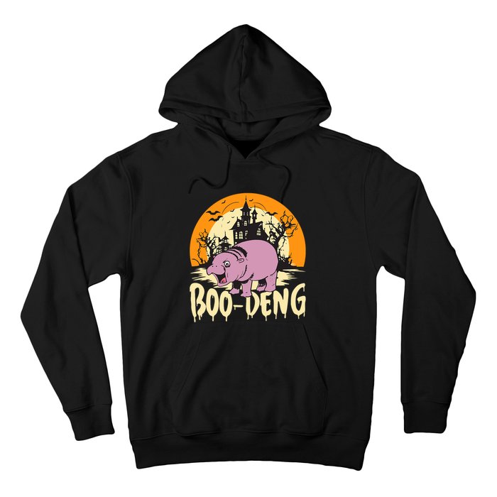 Moo Deng Halloween Boo Deng Halloween Hoodie