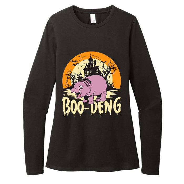 Moo Deng Halloween Boo Deng Halloween Womens CVC Long Sleeve Shirt