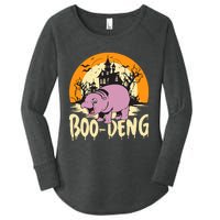 Moo Deng Halloween Boo Deng Halloween Women's Perfect Tri Tunic Long Sleeve Shirt