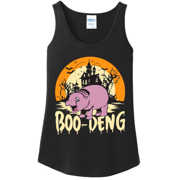 Moo Deng Halloween Boo Deng Halloween Ladies Essential Tank