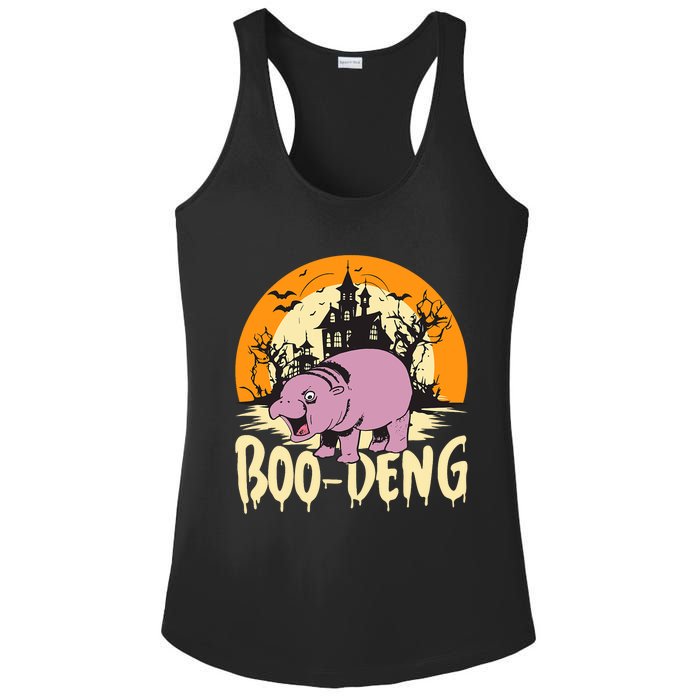 Moo Deng Halloween Boo Deng Halloween Ladies PosiCharge Competitor Racerback Tank